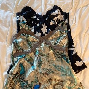 Two dressy sleeveless tops